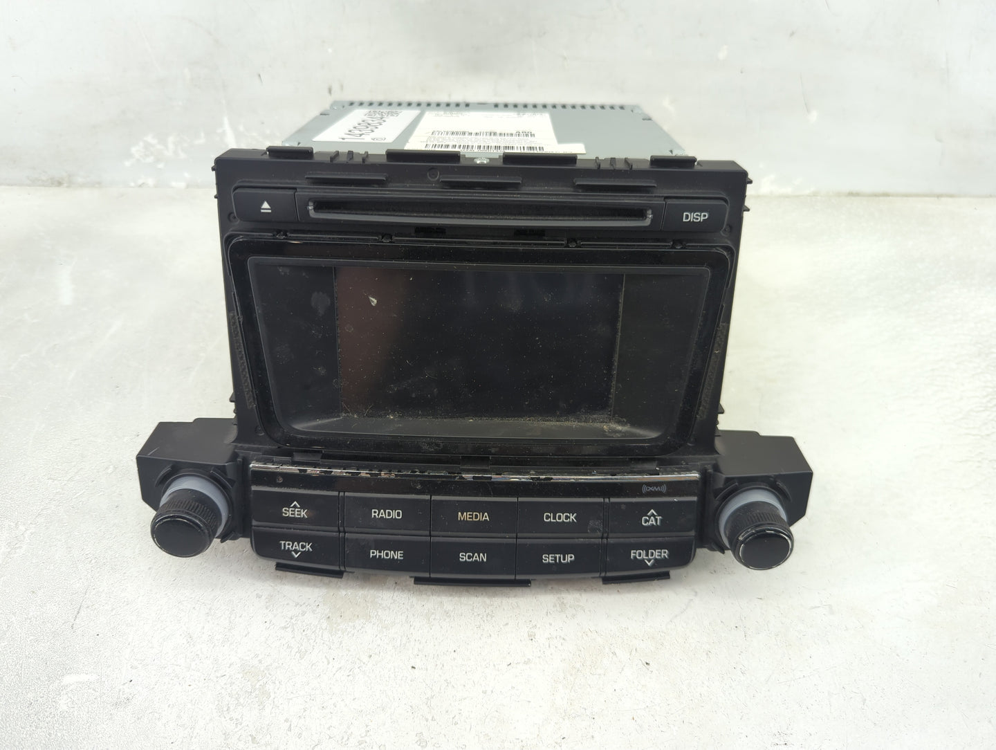 2016-2017 Hyundai Tucson Radio AM FM Cd Player Receiver Replacement P/N:96180-D31004X Fits Fits 2016 2017 OEM Used Auto Part