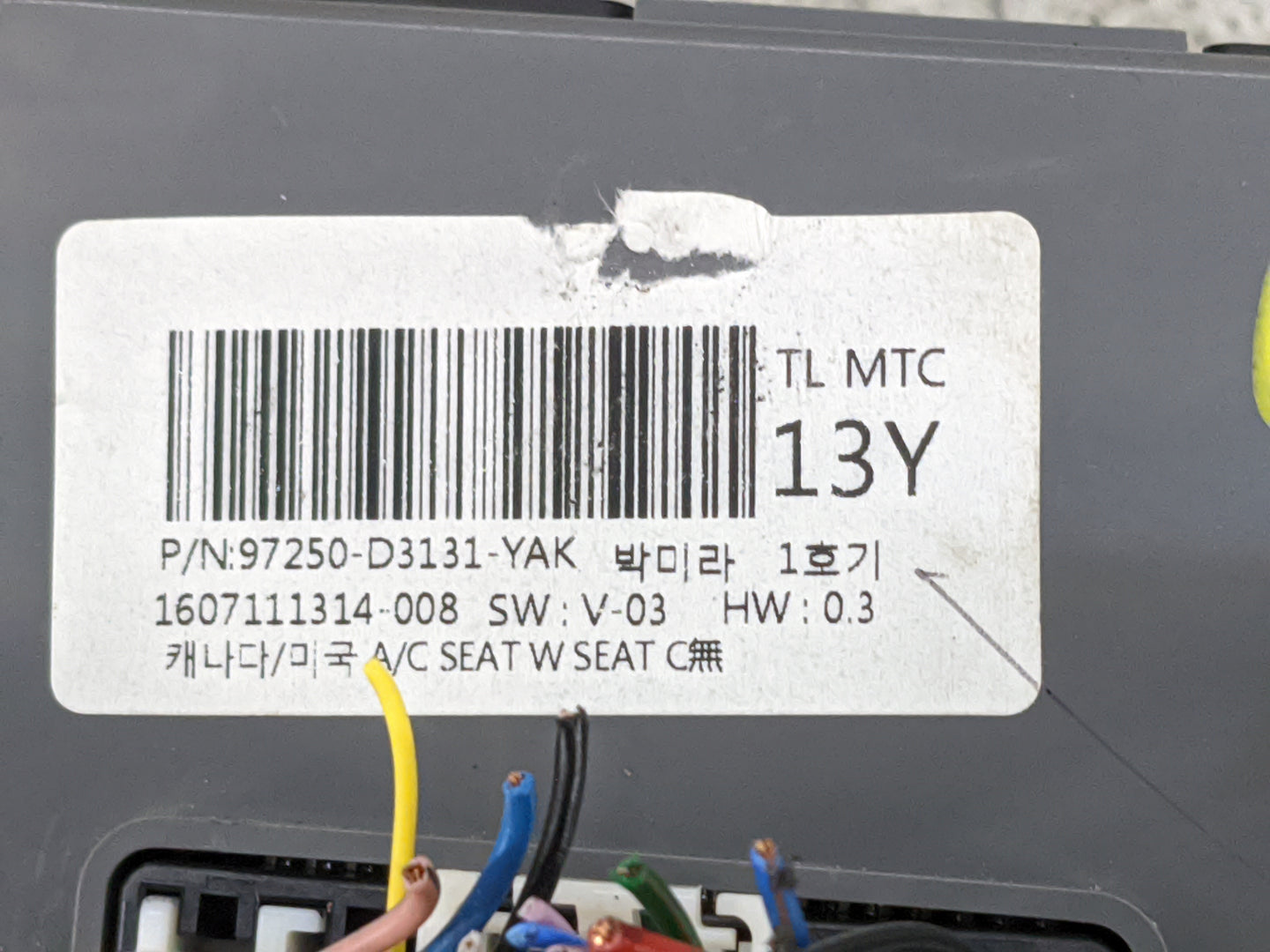 2016-2018 Hyundai Tucson Climate Control Module Temperature AC/Heater Replacement P/N:97250-D3131-YAK 97250-D3XXX Fits OEM U