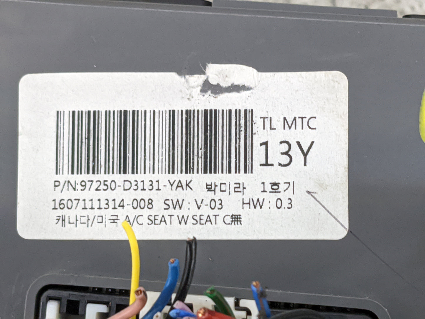 2016-2018 Hyundai Tucson Climate Control Module Temperature AC/Heater Replacement P/N:97250-D3131-YAK 97250-D3XXX Fits OEM U