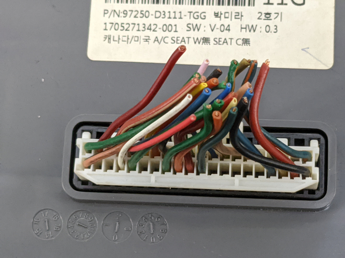 2016-2018 Hyundai Tucson Climate Control Module Temperature AC/Heater Replacement P/N:97250-D3111-TGG 1705271342-001 Fits OE