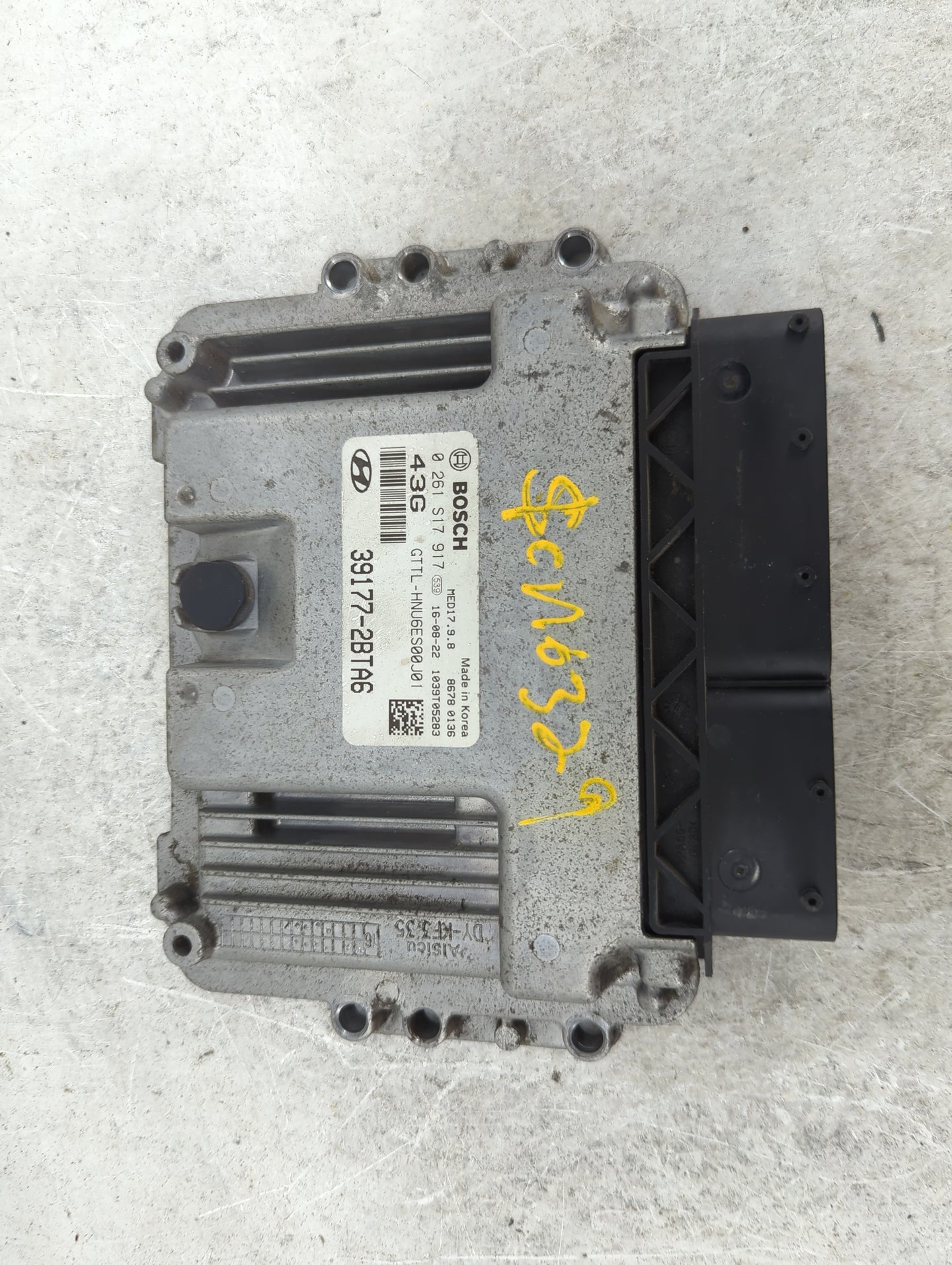 2016-2018 Hyundai Tucson PCM Engine Control Computer ECU ECM PCU OEM P/N:39177-2BTA6 0 261 S17 917 Fits Fits 2016 2017 2018 