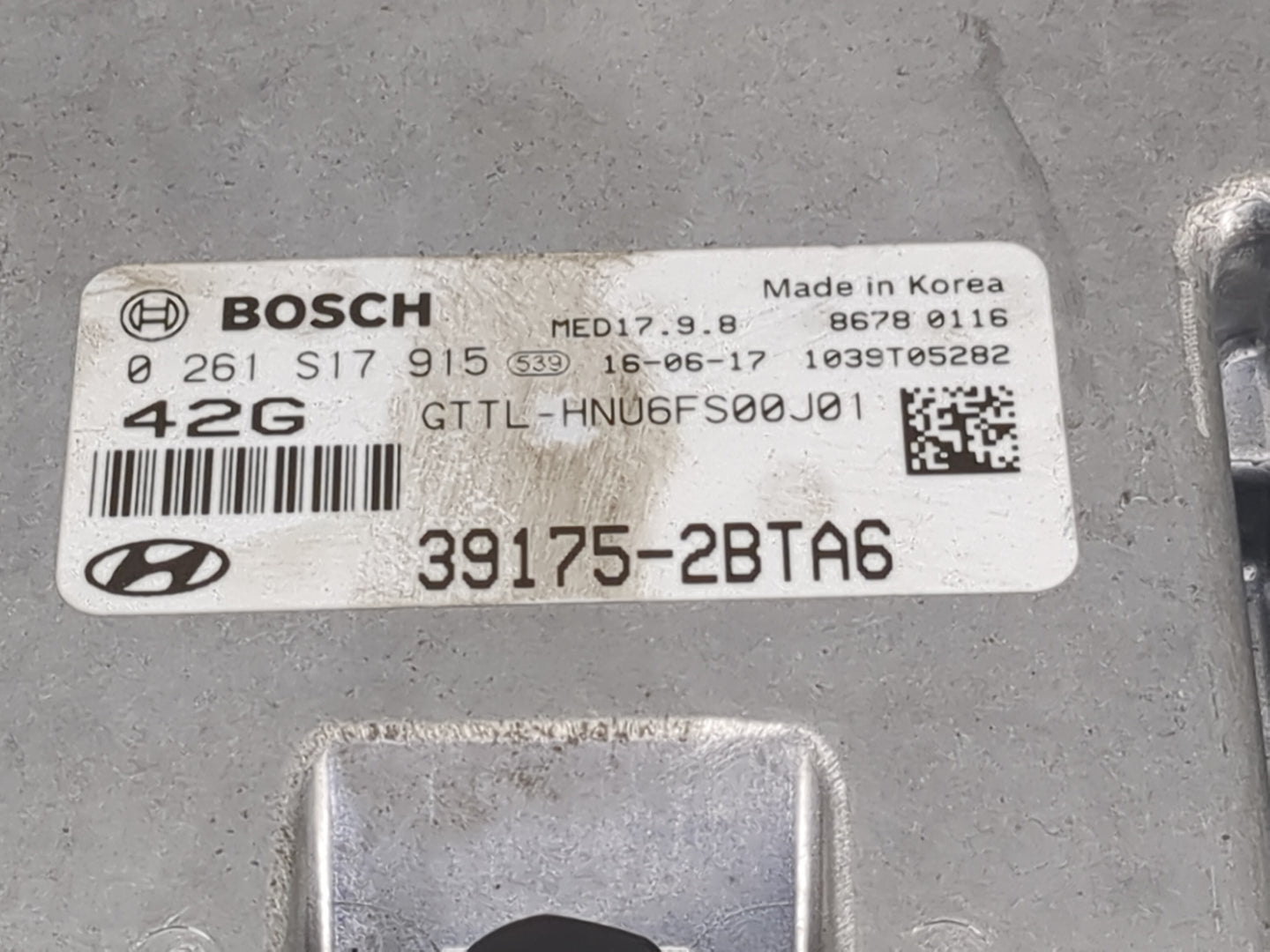 2016-2018 Hyundai Tucson PCM Engine Control Computer ECU ECM PCU OEM P/N:39175-2BTA6 0261S17915 Fits Fits 2016 2017 2018 OEM