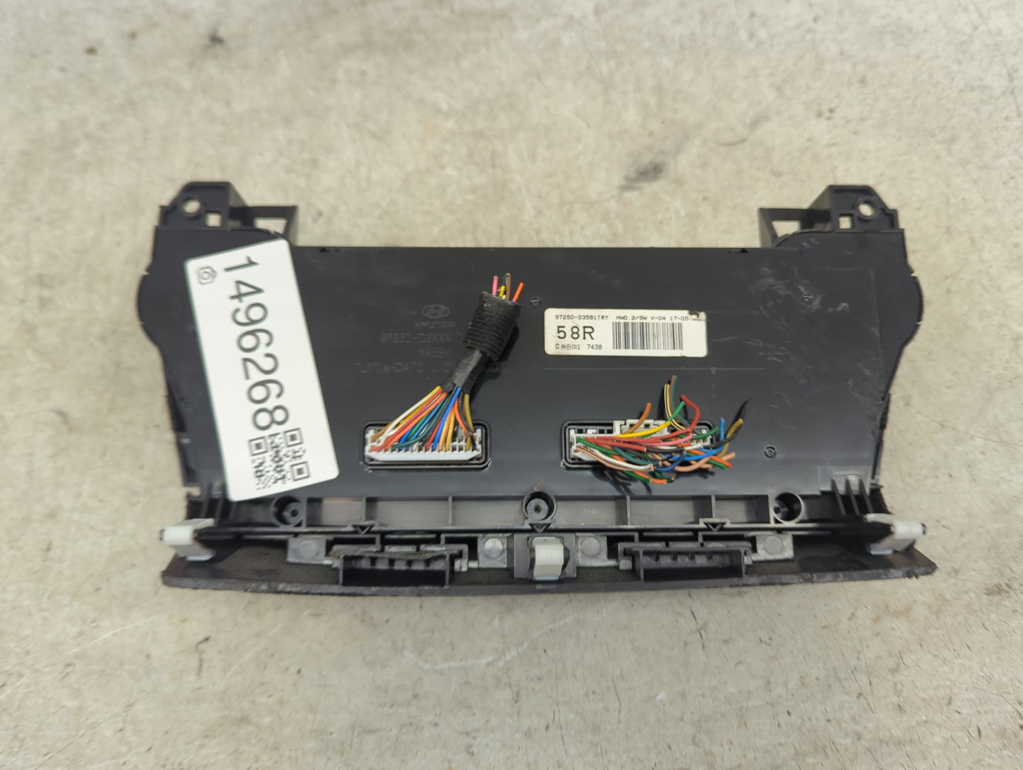 2016-2018 Hyundai Tucson Climate Control Module Temperature AC/Heater Replacement P/N:97250-D3581TRY Fits Fits 2016 2017 201