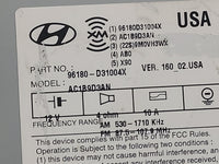 2017-2018 Hyundai Tucson Radio AM FM Cd Player Receiver Replacement P/N:96180-D31004X AC1B9D3AN Fits Fits 2017 2018 OEM Used
