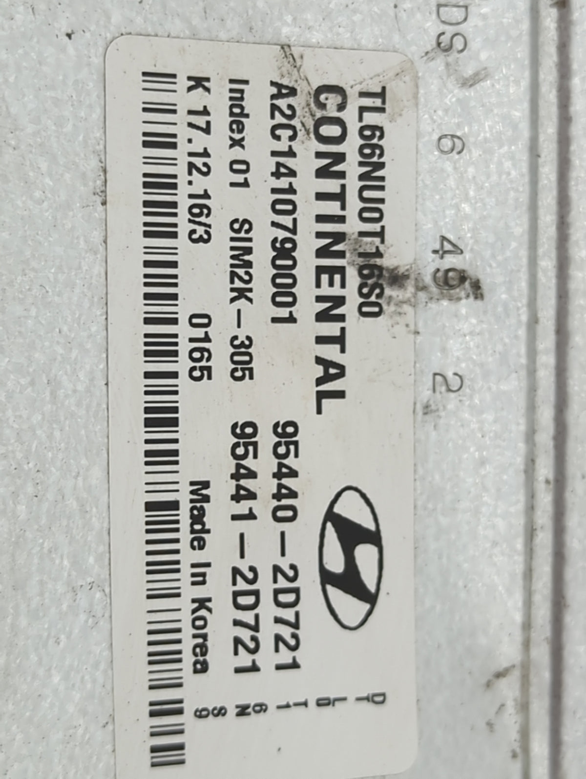 2016-2018 Hyundai Tucson PCM Engine Control Computer ECU ECM PCU OEM P/N:95440-2D721 95441-2D721 Fits 2016 2017 2018 OEM Use