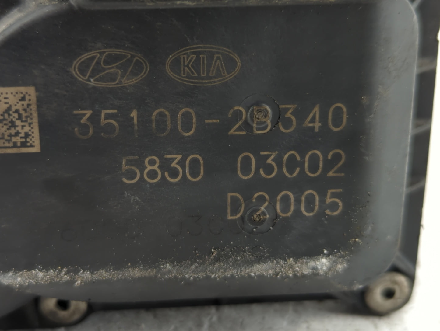 2016-2018 Hyundai Tucson Throttle Body P/N:35100-2B340 Fits Fits 2015 2016 2017 2018 2019 2020 2021 2022 OEM Used Auto Parts