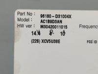 2017-2018 Hyundai Tucson Radio AM FM Cd Player Receiver Replacement P/N:96180-D31004X Fits Fits 2017 2018 OEM Used Auto Part