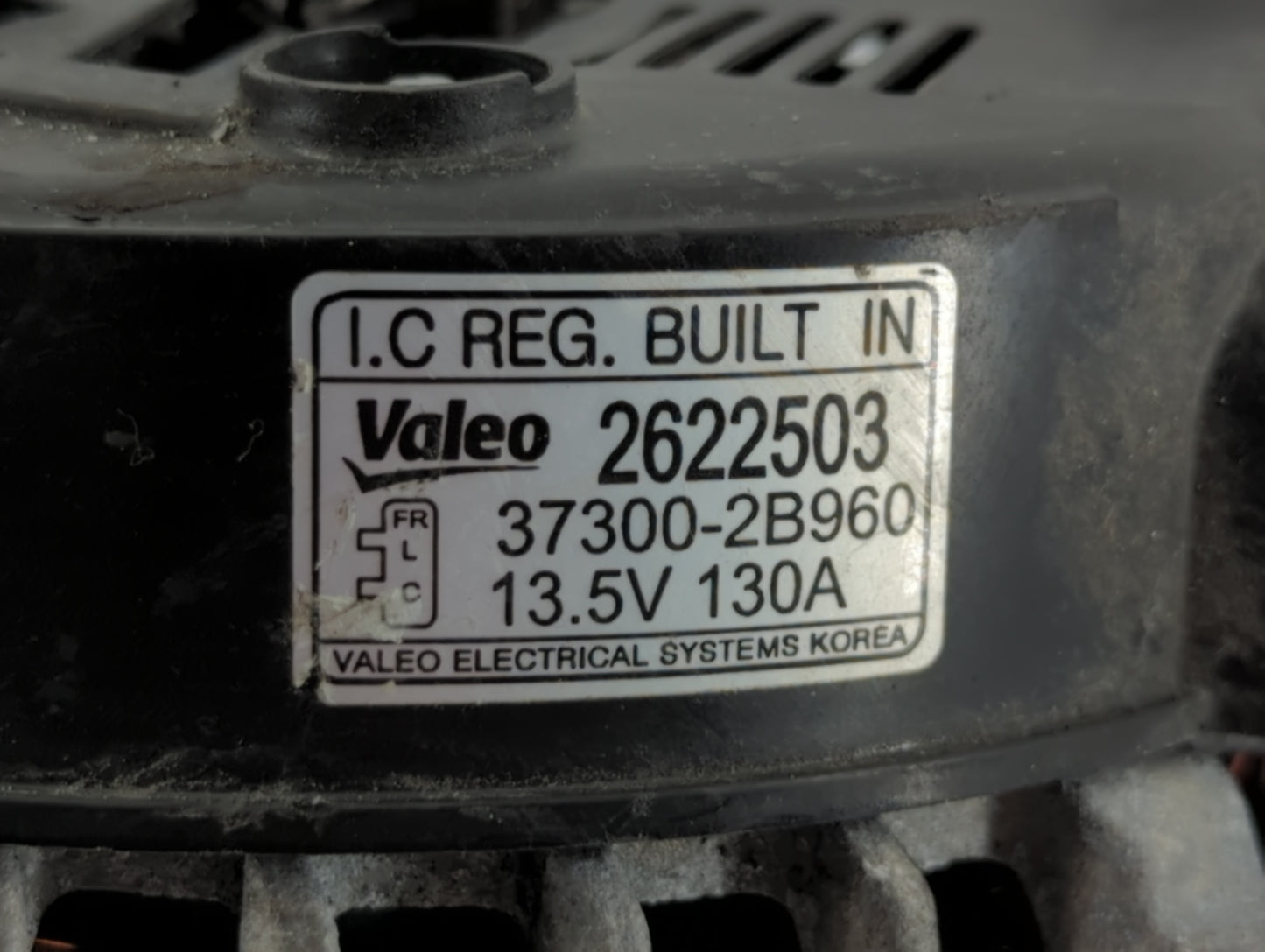 2016-2018 Hyundai Tucson Alternator Replacement Generator Charging Assembly Engine OEM P/N:37300-2B960 Fits OEM Used Auto Pa