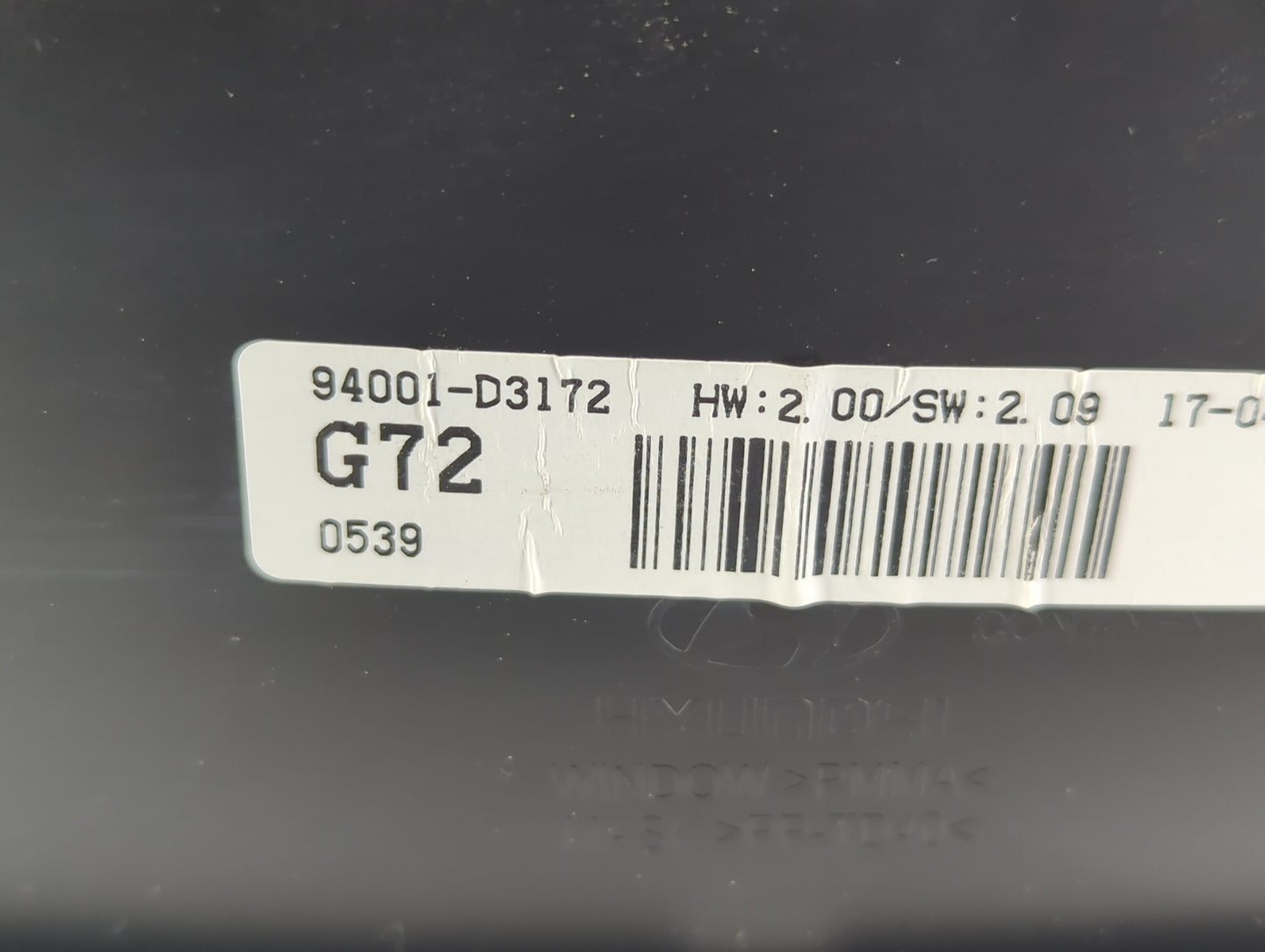 2016-2017 Hyundai Tucson Instrument Cluster Speedometer Gauges P/N:94001-D3172 Fits Fits 2016 2017 OEM Used Auto Parts - Oem