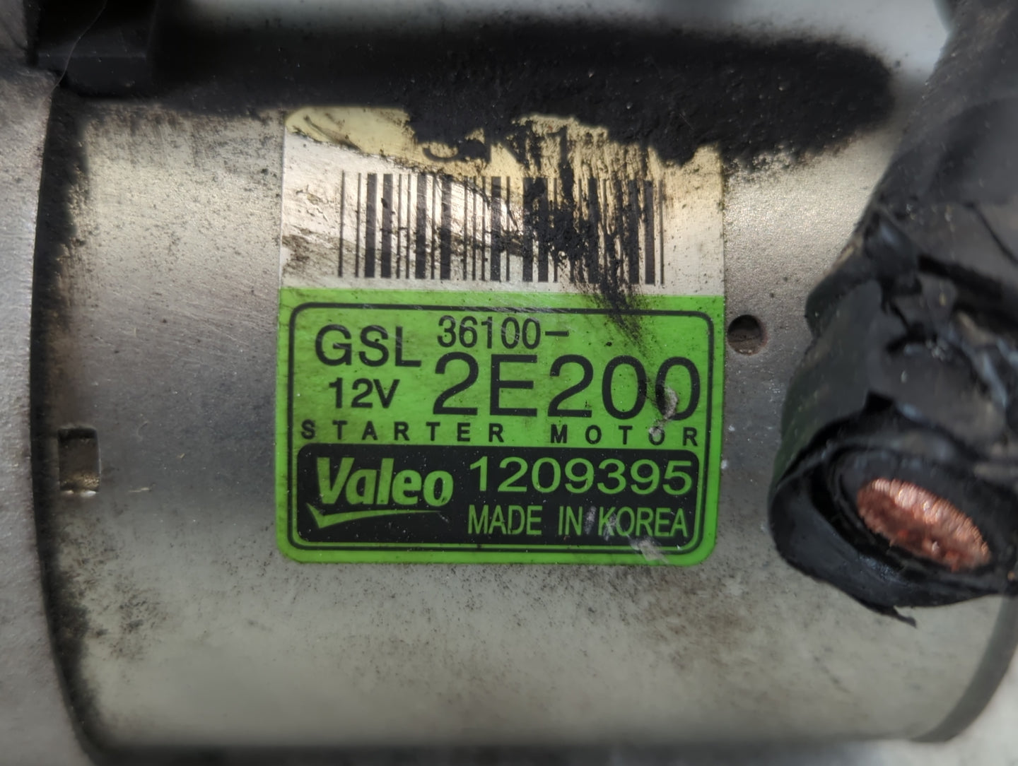 2016-2021 Hyundai Tucson Car Starter Motor Solenoid OEM P/N:1209395 36100-2E200 Fits OEM Used Auto Parts - Oemusedautoparts1