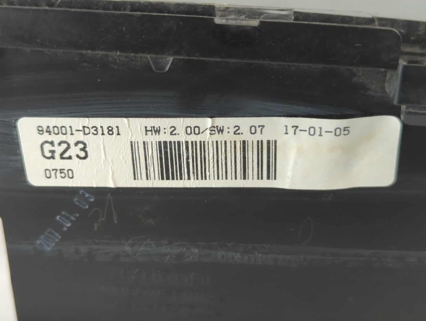 2016-2017 Hyundai Tucson Instrument Cluster Speedometer Gauges P/N:94001-D3181 Fits Fits 2016 2017 OEM Used Auto Parts - Oem