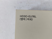 2017 Hyundai Tucson Owners Manual Book Guide P/N:HD30-EU76L OEM Used Auto Parts - Oemusedautoparts1.com