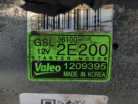 2016-2021 Hyundai Tucson Car Starter Motor Solenoid OEM P/N:1209395 36100-2E200 Fits OEM Used Auto Parts - Oemusedautoparts1