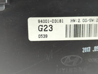 2016-2017 Hyundai Tucson Instrument Cluster Speedometer Gauges P/N:94001-D3181 Fits Fits 2016 2017 OEM Used Auto Parts - Oem