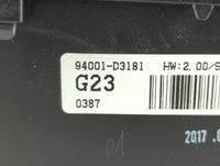 2016-2017 Hyundai Tucson Instrument Cluster Speedometer Gauges P/N:94001-D3181 Fits Fits 2016 2017 OEM Used Auto Parts - Oem