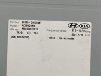 2016-2017 Hyundai Tucson Radio AM FM Cd Player Receiver Replacement P/N:96180-D31004X Fits Fits 2016 2017 OEM Used Auto Part