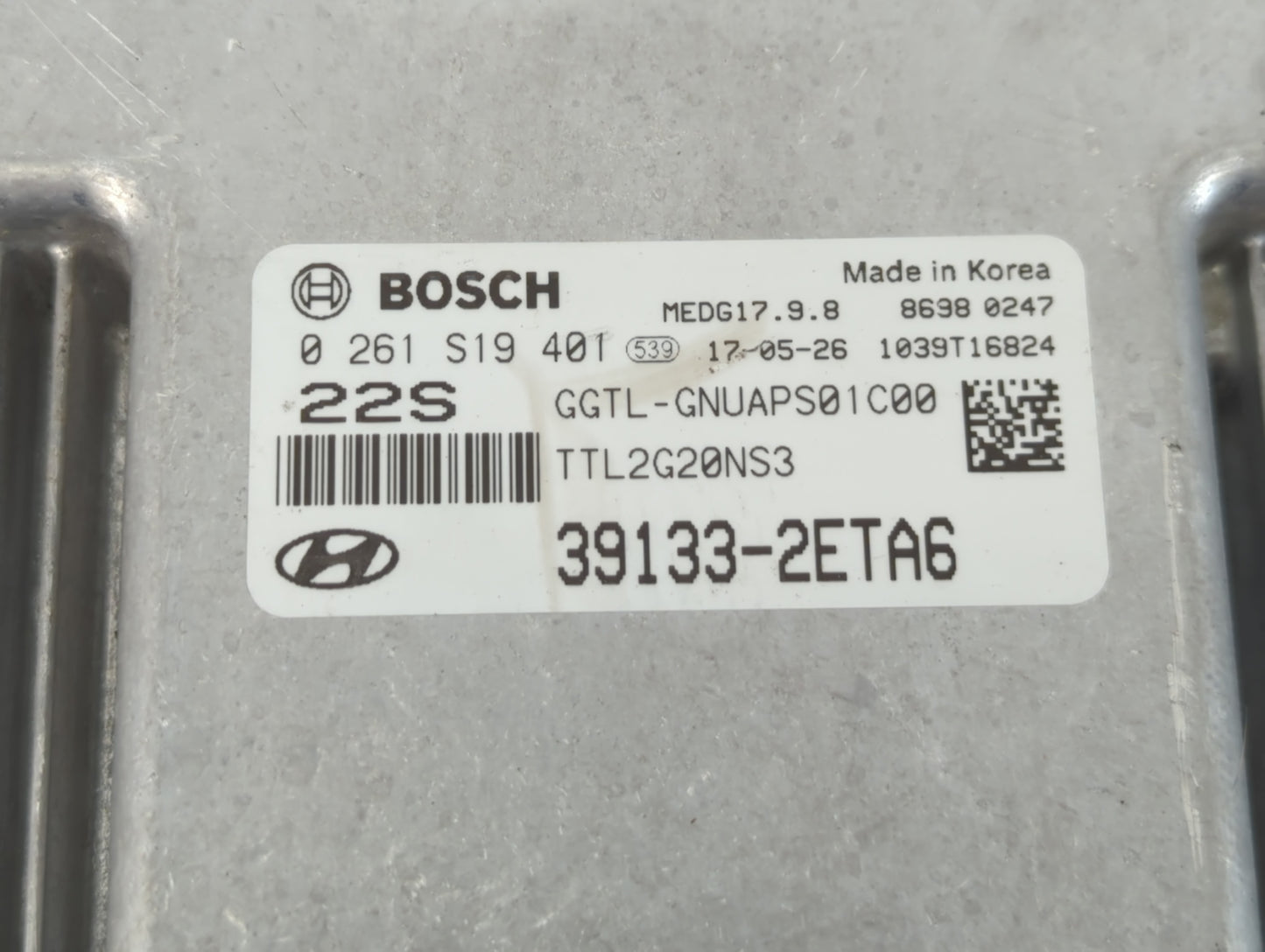 2016-2018 Hyundai Tucson PCM Engine Control Computer ECU ECM PCU OEM P/N:0 261 S19 401 39133-2ETA6 Fits Fits 2016 2017 2018 