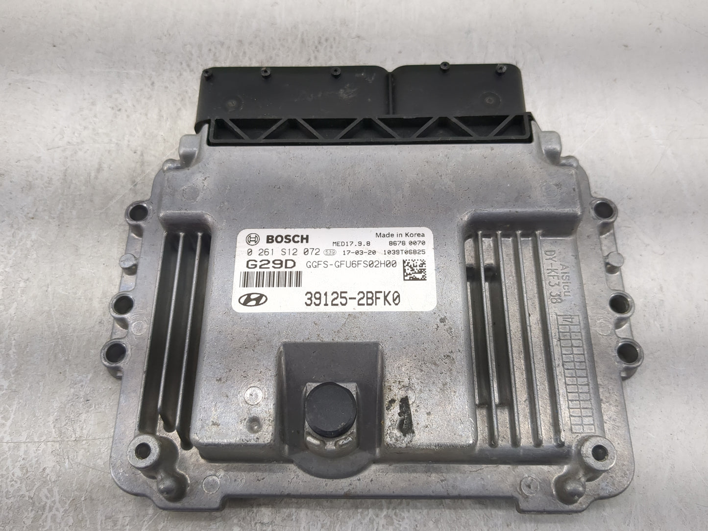 2016-2017 Hyundai Veloster PCM Engine Control Computer ECU ECM PCU OEM P/N:39125-2BFK0 0261S12072, G29D Fits Fits 2016 2017 