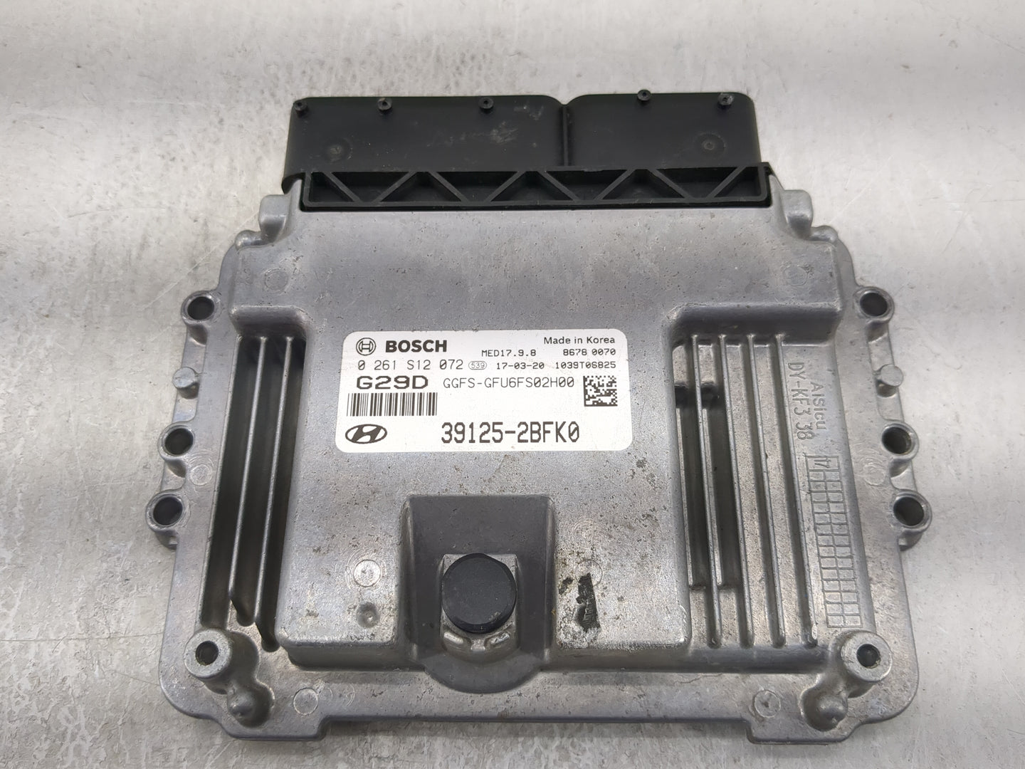 2016-2017 Hyundai Veloster PCM Engine Control Computer ECU ECM PCU OEM P/N:39125-2BFK0 0261S12072, G29D Fits Fits 2016 2017 