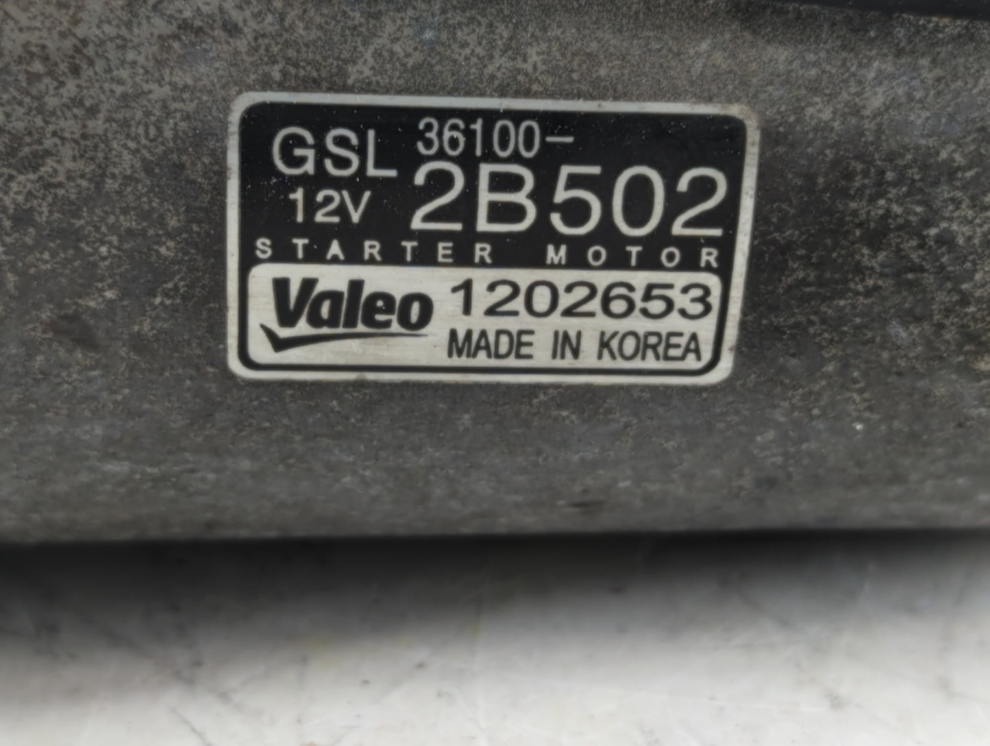2012-2020 Hyundai Veloster Car Starter Motor Solenoid OEM P/N:1205004 36100-2B5102 Fits OEM Used Auto Parts - Oemusedautopar