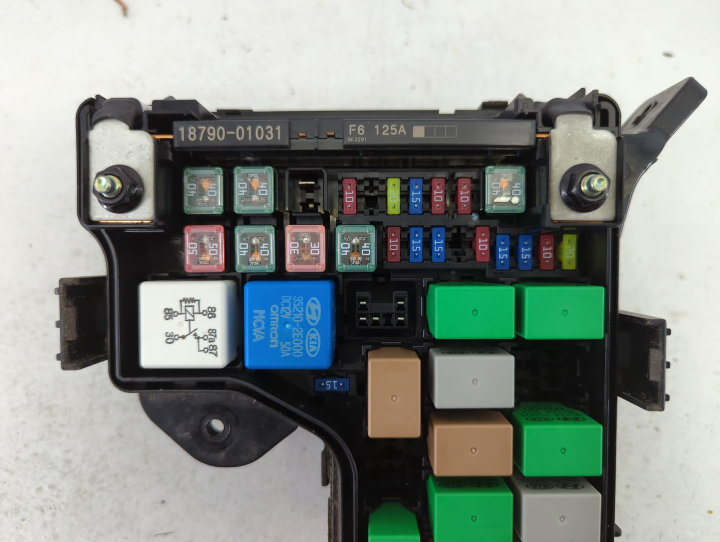 2015-2017 Hyundai Veloster Fusebox Fuse Box Panel Relay Module P/N:91236 2V039 Fits Fits 2015 2016 2017 OEM Used Auto Parts 