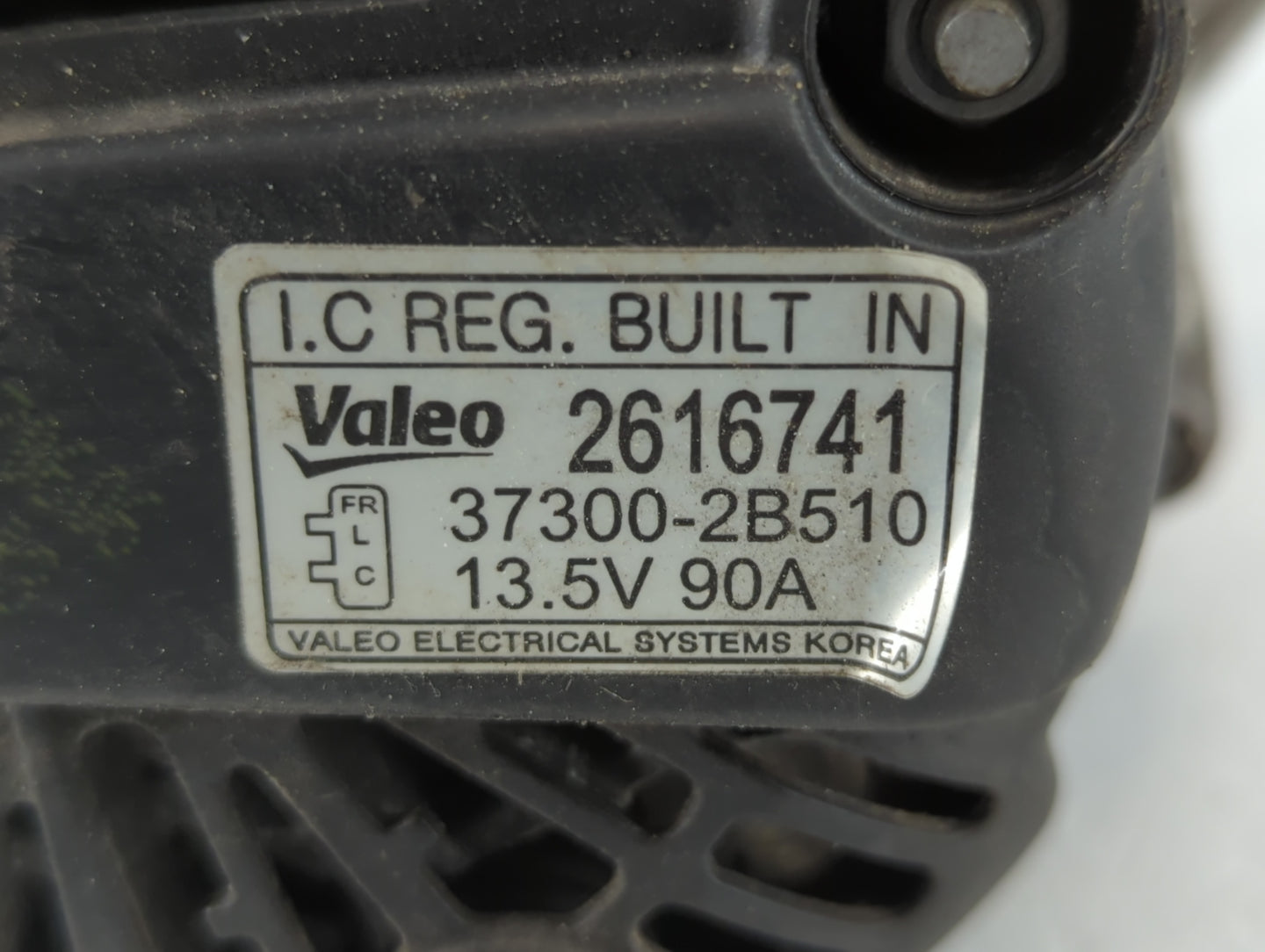 2012-2017 Hyundai Veloster Alternator Replacement Generator Charging Assembly Engine OEM P/N:2616741 37300-2B510 Fits OEM Us