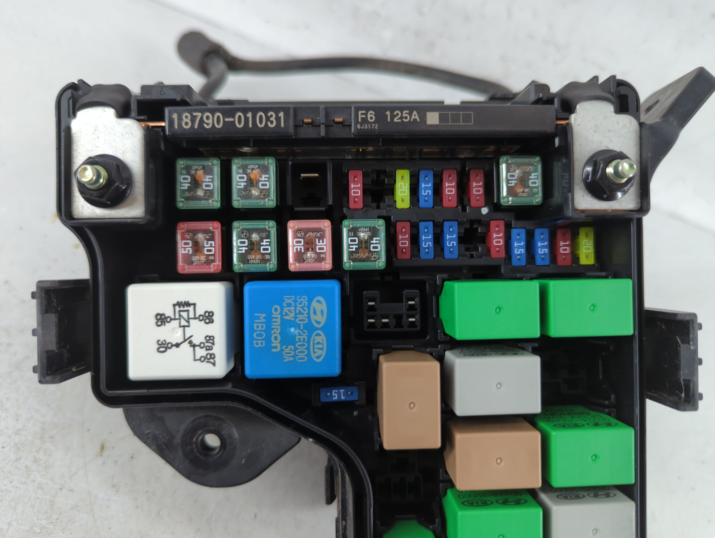2016-2017 Hyundai Veloster Fusebox Fuse Box Panel Relay Module P/N:912362V099 Fits Fits 2016 2017 OEM Used Auto Parts - Oemu