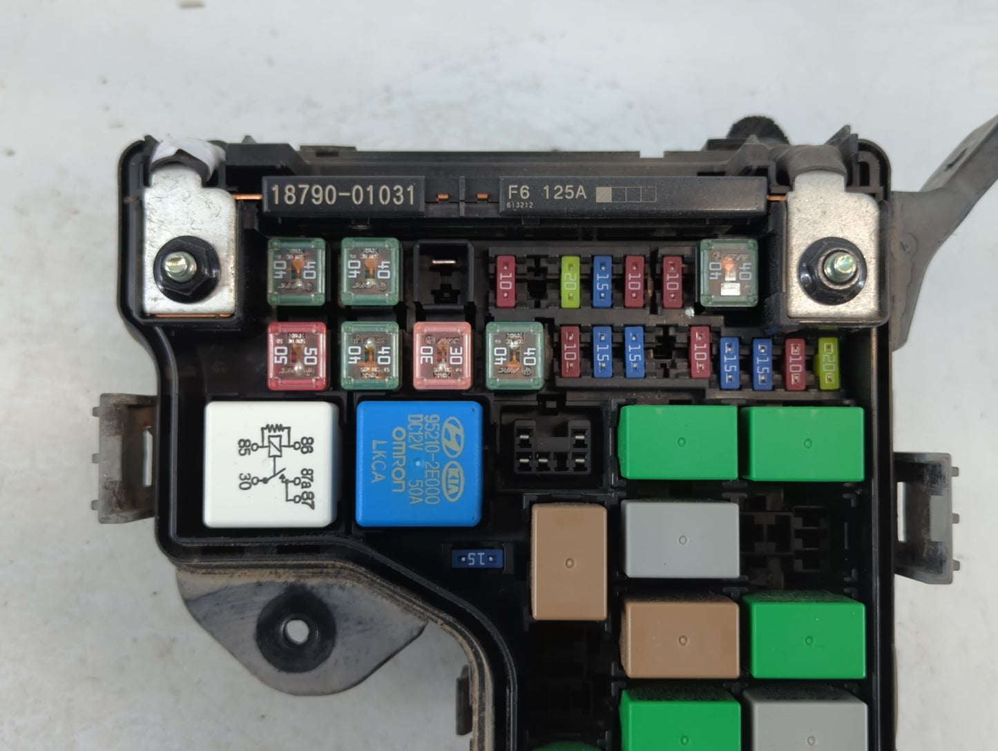 2015-2017 Hyundai Veloster Fusebox Fuse Box Panel Relay Module P/N:91236 2V039 Fits Fits 2015 2016 2017 OEM Used Auto Parts 