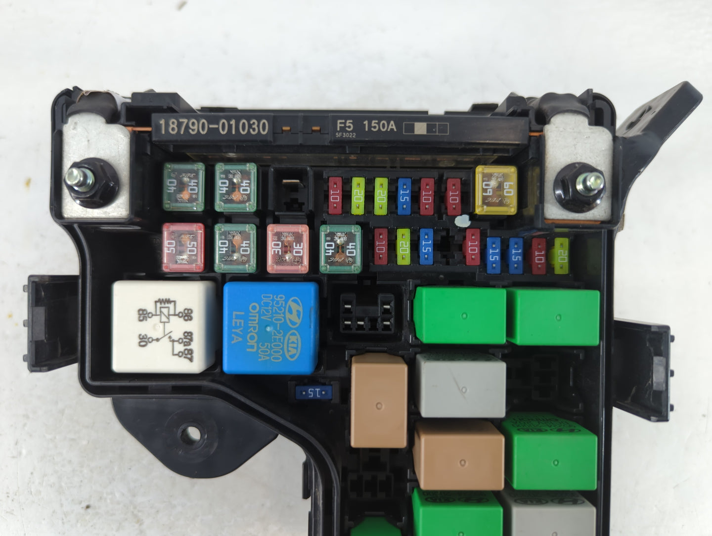 2015-2017 Hyundai Veloster Fusebox Fuse Box Panel Relay Module P/N:91305 2V137 Fits Fits 2015 2016 2017 OEM Used Auto Parts 