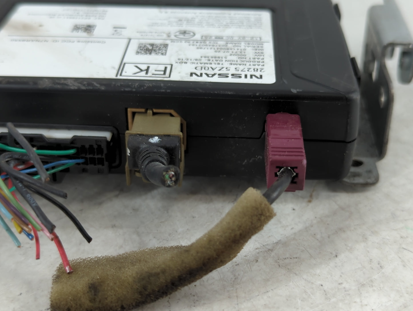 2016-2017 Infiniti Q50 Telematics Control Module 28275 5za0d - Oemusedautoparts1.com