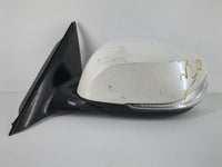 2014-2020 Infiniti Q50 Driver Left Side View Manual Door Mirror White - Oemusedautoparts1.com