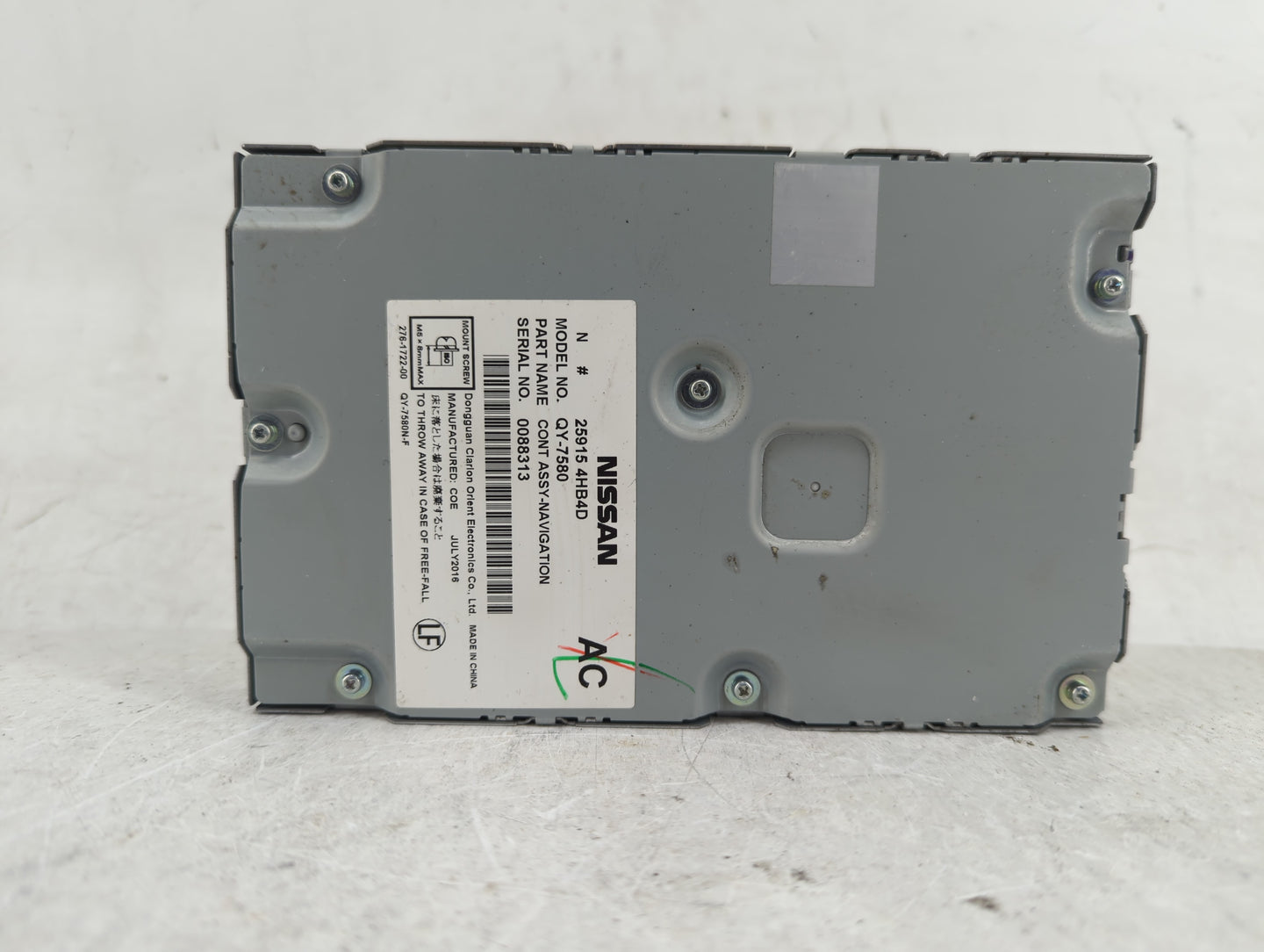2015-2020 Infiniti Q50 Radio AM FM Cd Player Receiver Replacement P/N:25915 4HB4D Fits Fits 2015 2016 2017 2018 2019 2020 OE