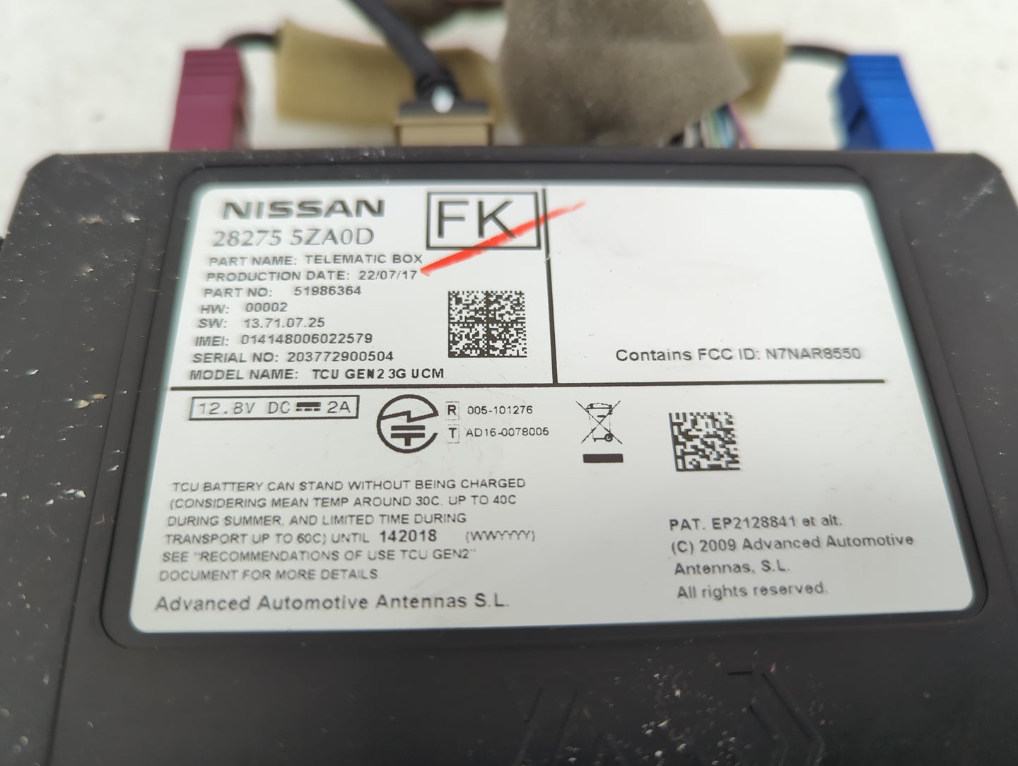 2016-2018 Infiniti Q50 Telematics Control Module - Oemusedautoparts1.com