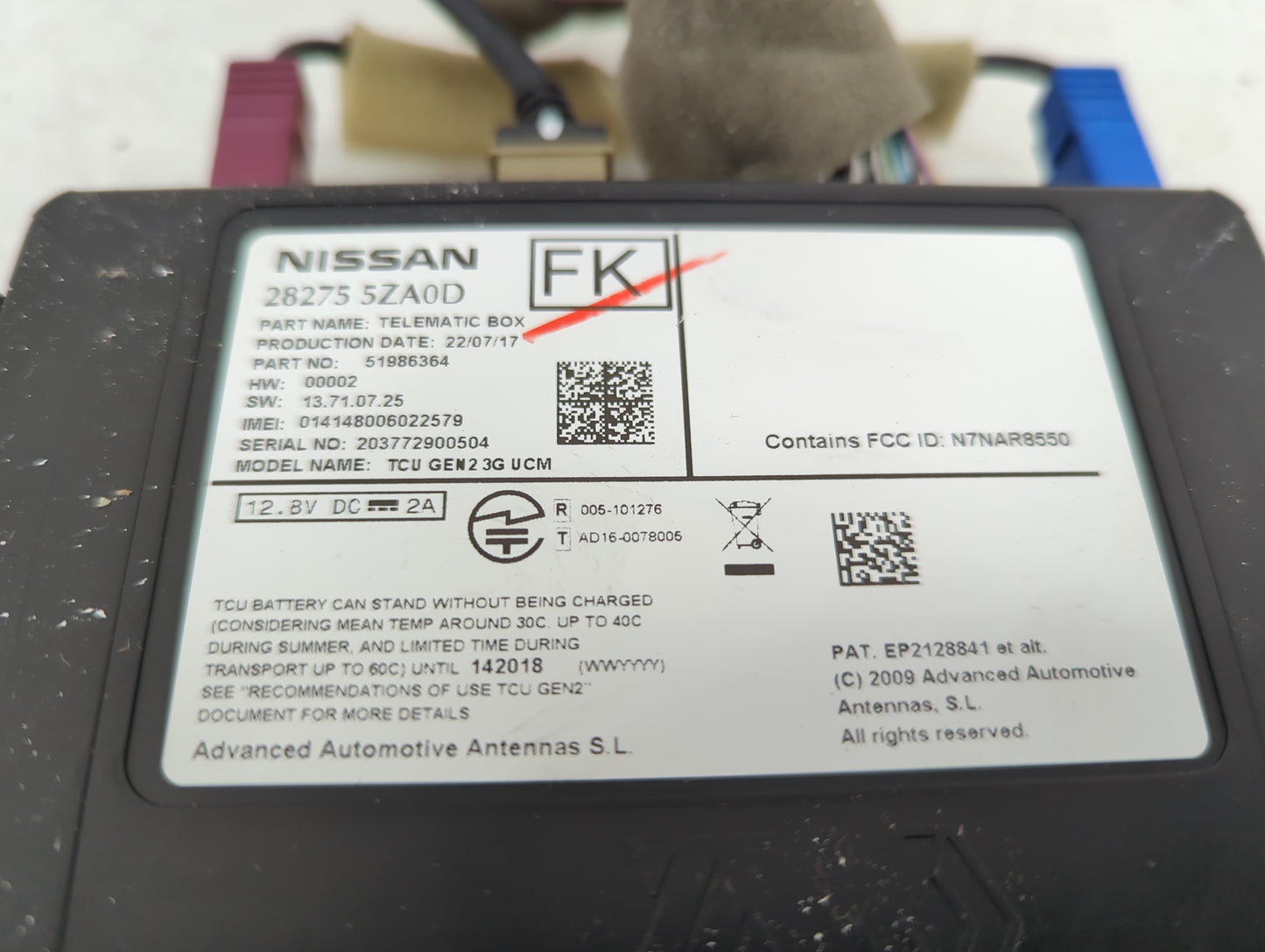 2016-2018 Infiniti Q50 Telematics Control Module - Oemusedautoparts1.com