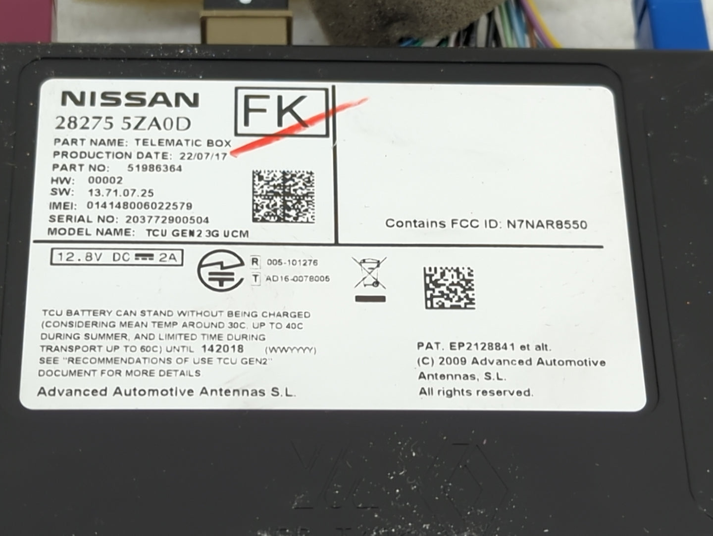 2016-2018 Infiniti Q50 Telematics Control Module - Oemusedautoparts1.com