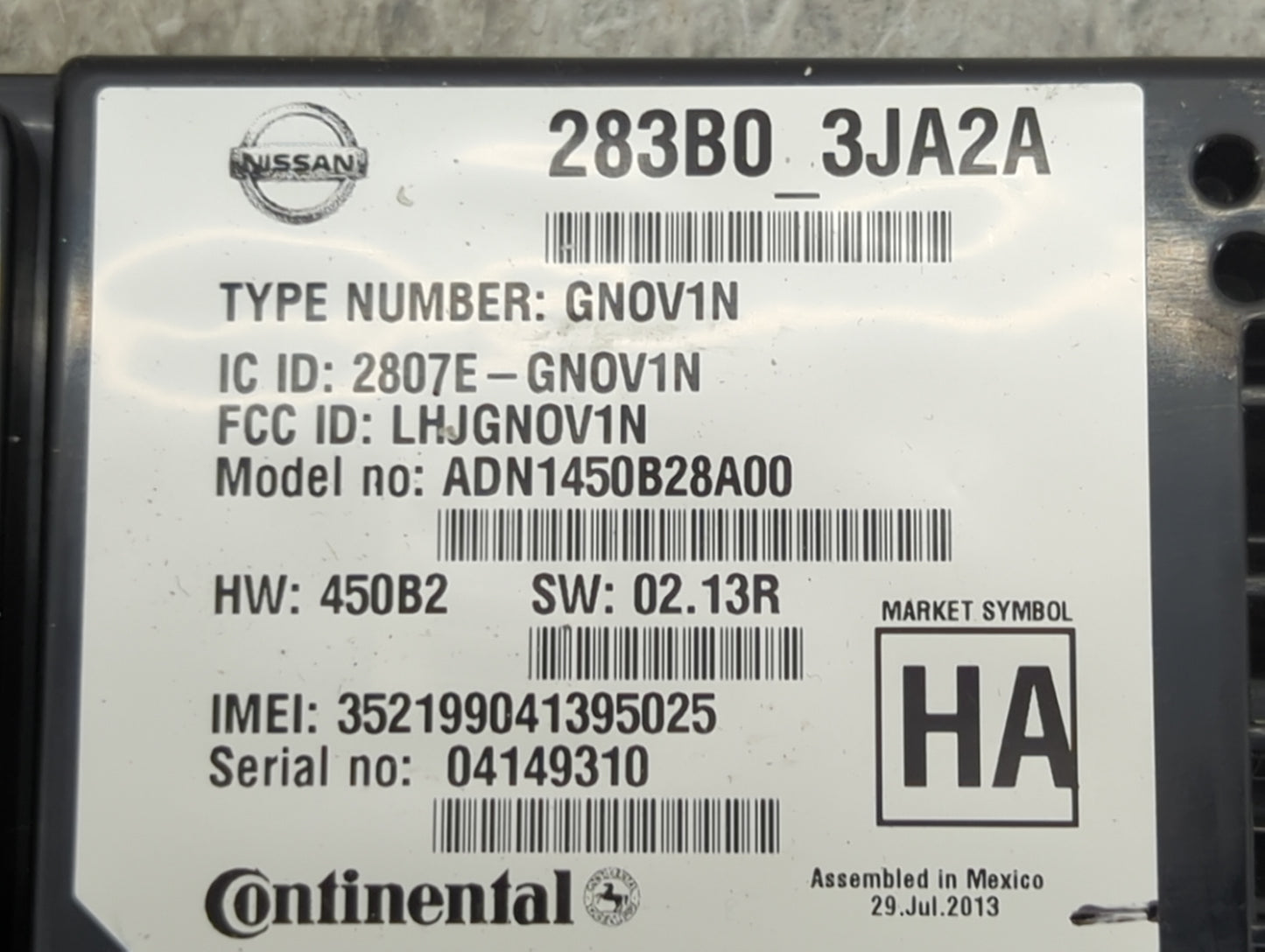 2014-2019 Infiniti Q50 Telematics Control Module 1467921 - Oemusedautoparts1.com
