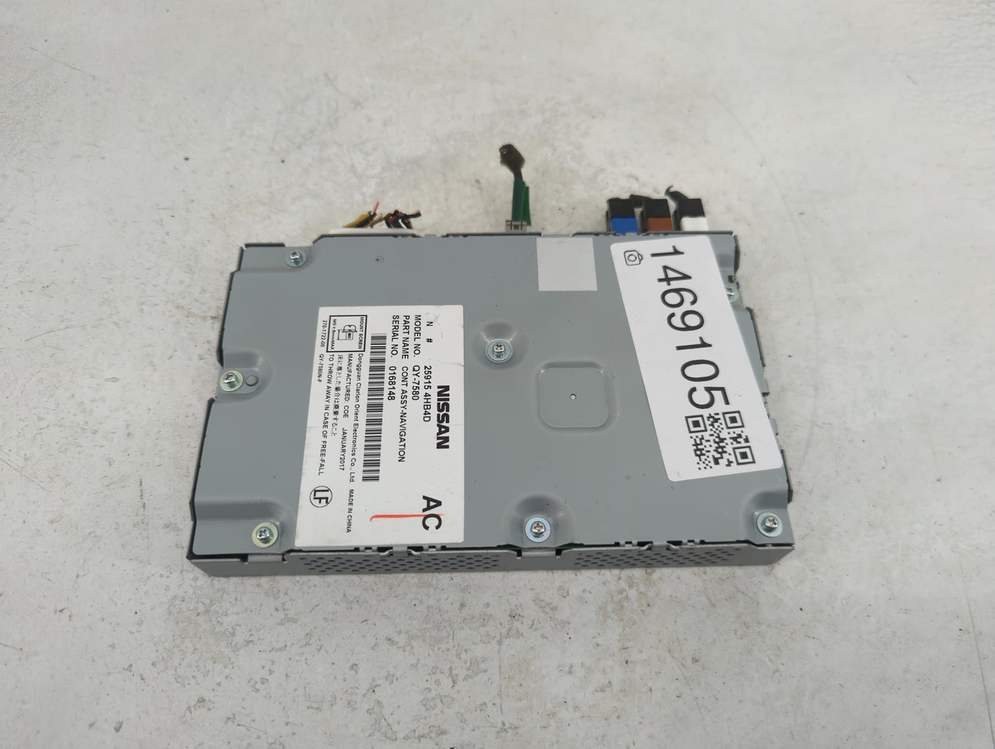 2016-2017 Infiniti Q50 Information-gps-tv Control Module 1469105 - Oemusedautoparts1.com
