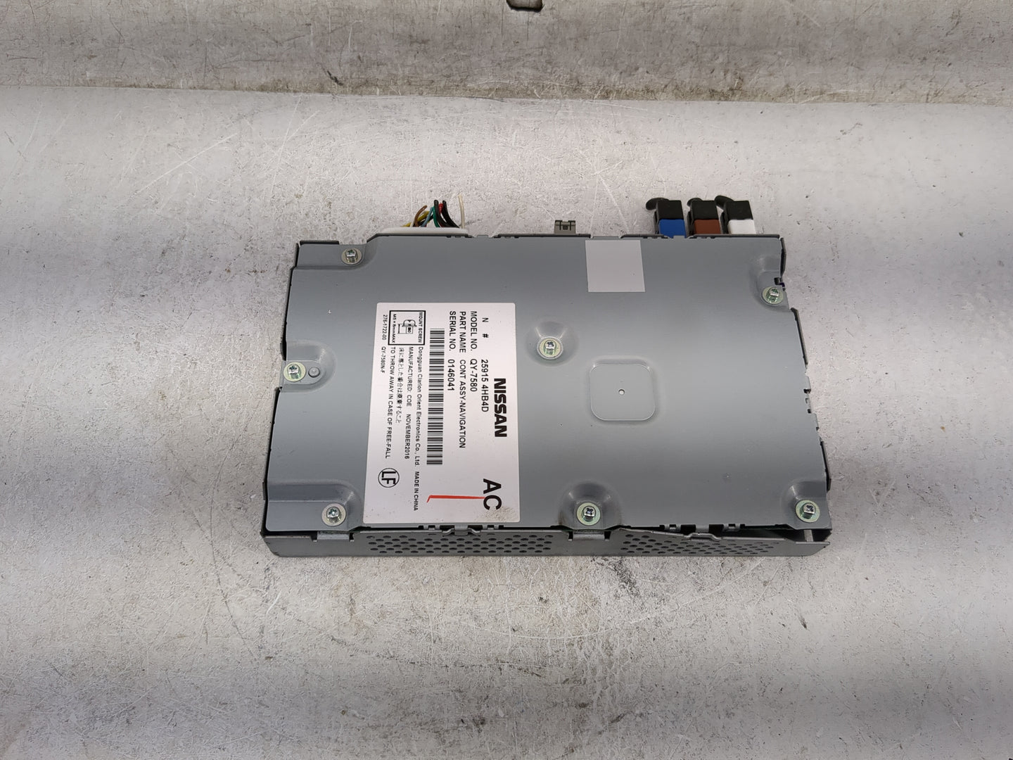 2016-2017 Infiniti Q50 Information-gps-tv Control Module 1469199 - Oemusedautoparts1.com