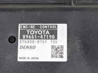 2016-2017 Infiniti Q50 PCM Engine Control Computer ECU ECM PCU OEM P/N:89661-47190 Fits Fits 2016 2017 OEM Used Auto Parts -