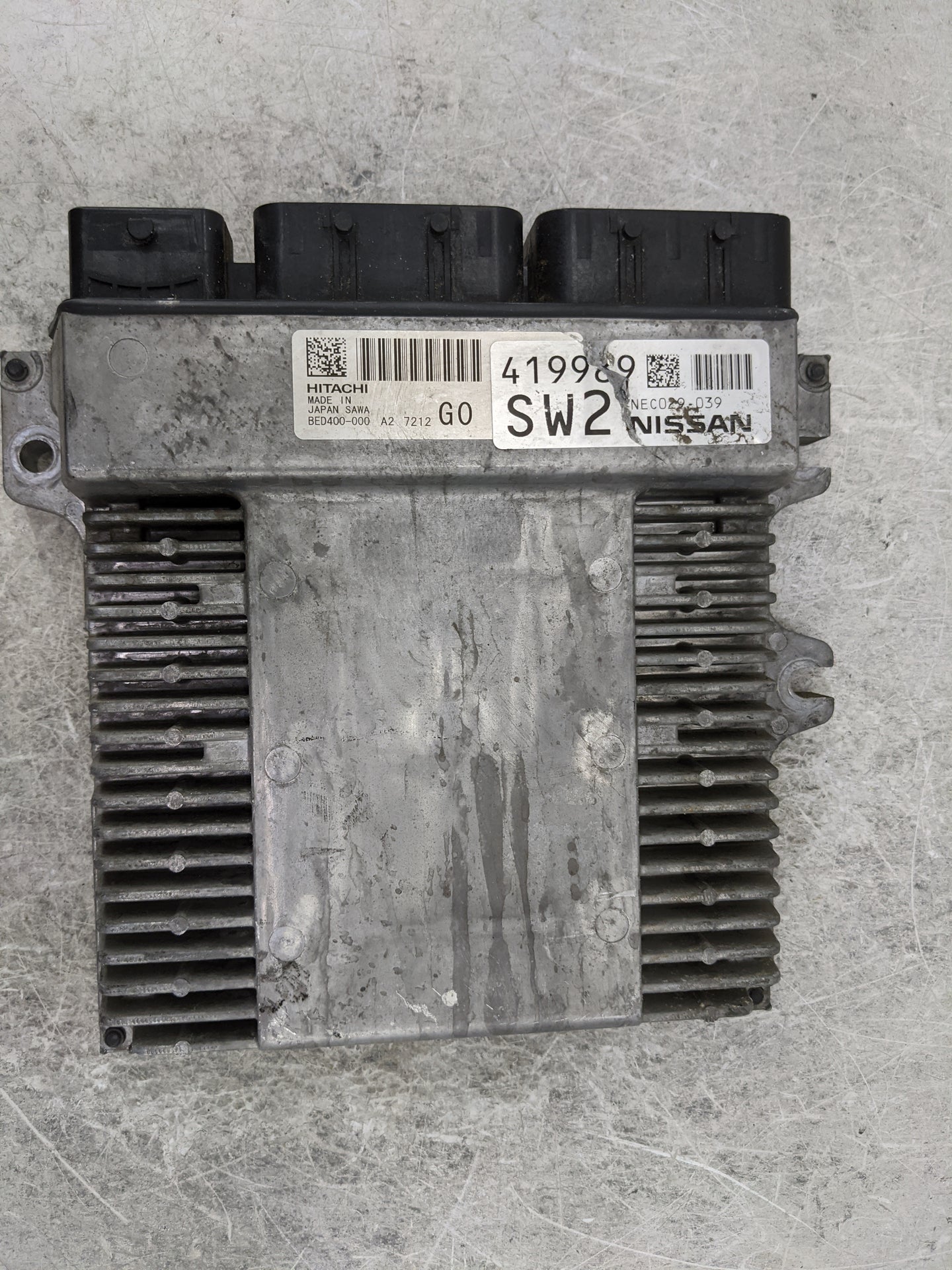 2016-2017 Infiniti Q50 PCM Engine Control Computer ECU ECM PCU OEM P/N:BED400-000 NEC029-039 Fits Fits 2016 2017 OEM Used Au
