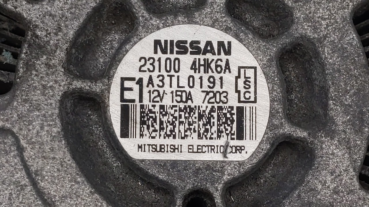 2016-2018 Infiniti Q50 Alternator Replacement Generator Charging Assembly Engine OEM P/N:23100 4HK6A 23100 4HK1A Fits OEM Us