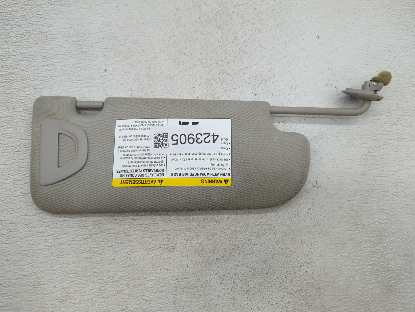 2014-2020 Infiniti Q50 Sun Visor Shade Replacement Driver Left Mirror Fits Fits 2014 2015 2016 2017 2018 2019 2020 OEM Used 