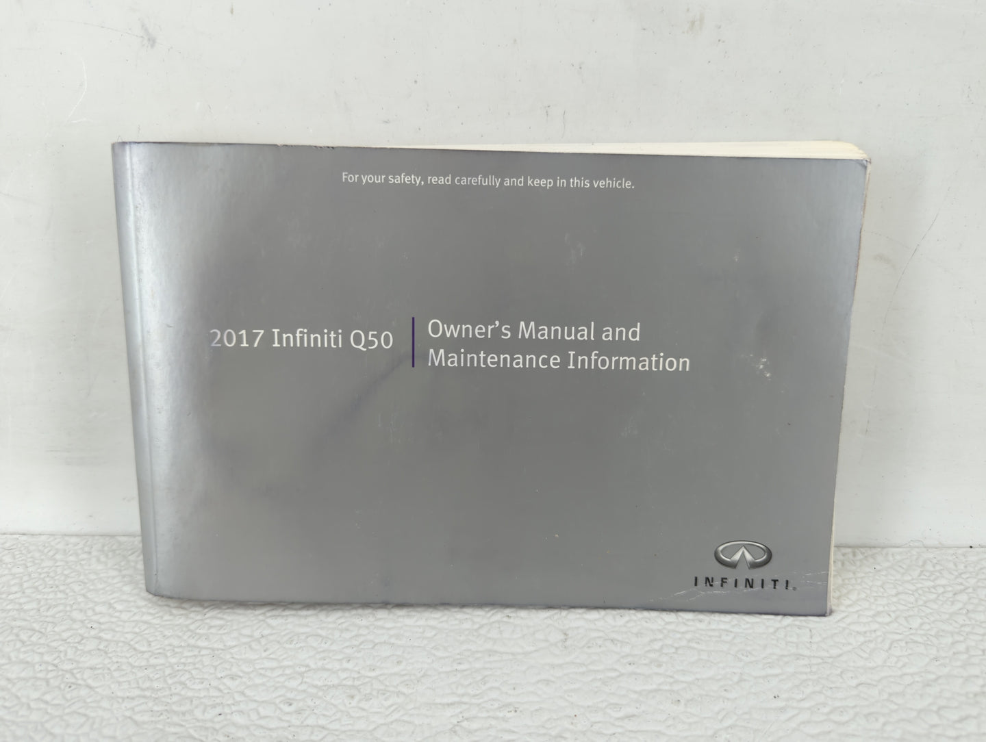 2017 Infiniti Q50 Owners Manual Book Guide OEM Used Auto Parts - Oemusedautoparts1.com