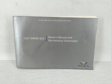 2017 Infiniti Q50 Owners Manual Book Guide OEM Used Auto Parts - Oemusedautoparts1.com