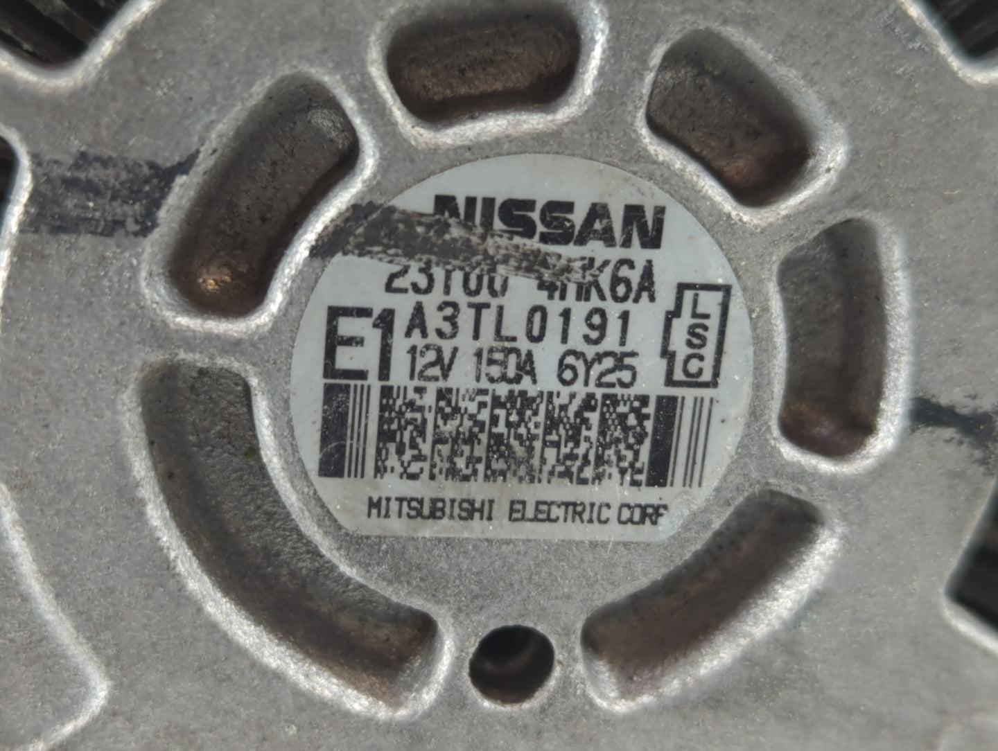 2016-2020 Infiniti Q50 Alternator Replacement Generator Charging Assembly Engine OEM P/N:23100 4AK6A Fits OEM Used Auto Part