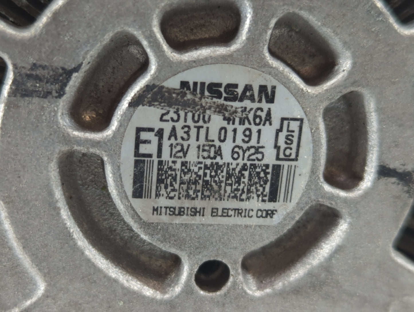 2016-2020 Infiniti Q50 Alternator Replacement Generator Charging Assembly Engine OEM P/N:23100 4AK6A Fits OEM Used Auto Part