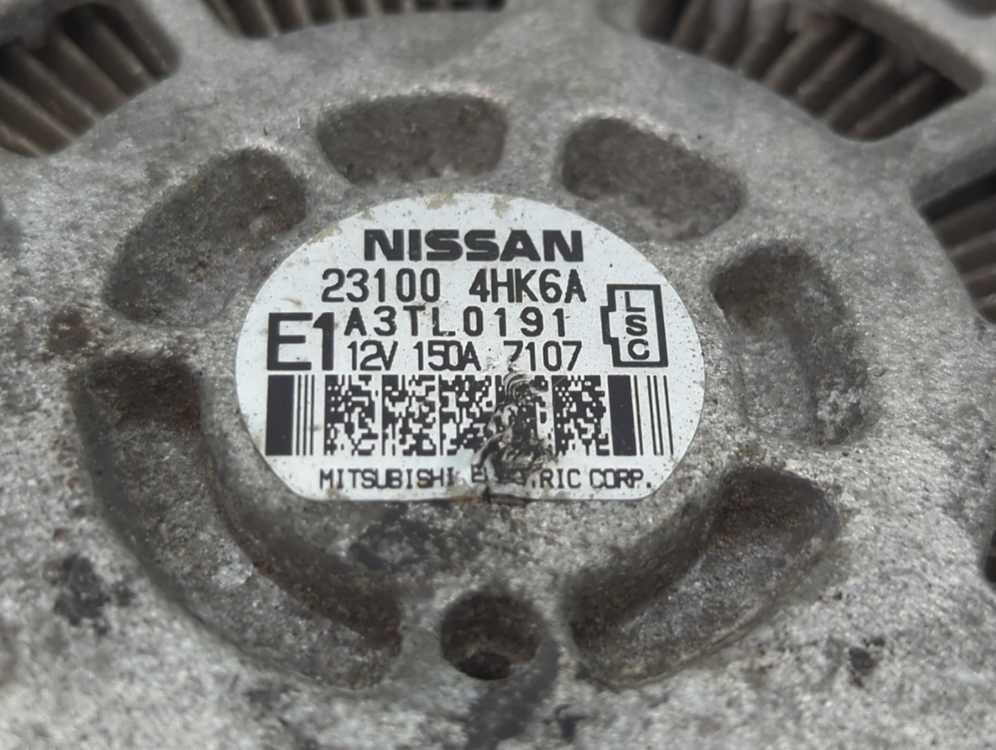 2016-2020 Infiniti Q50 Alternator Replacement Generator Charging Assembly Engine OEM P/N:23100 4HK6A Fits OEM Used Auto Part