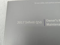 2017 Infiniti Q50 Owners Manual Book Guide OEM Used Auto Parts - Oemusedautoparts1.com