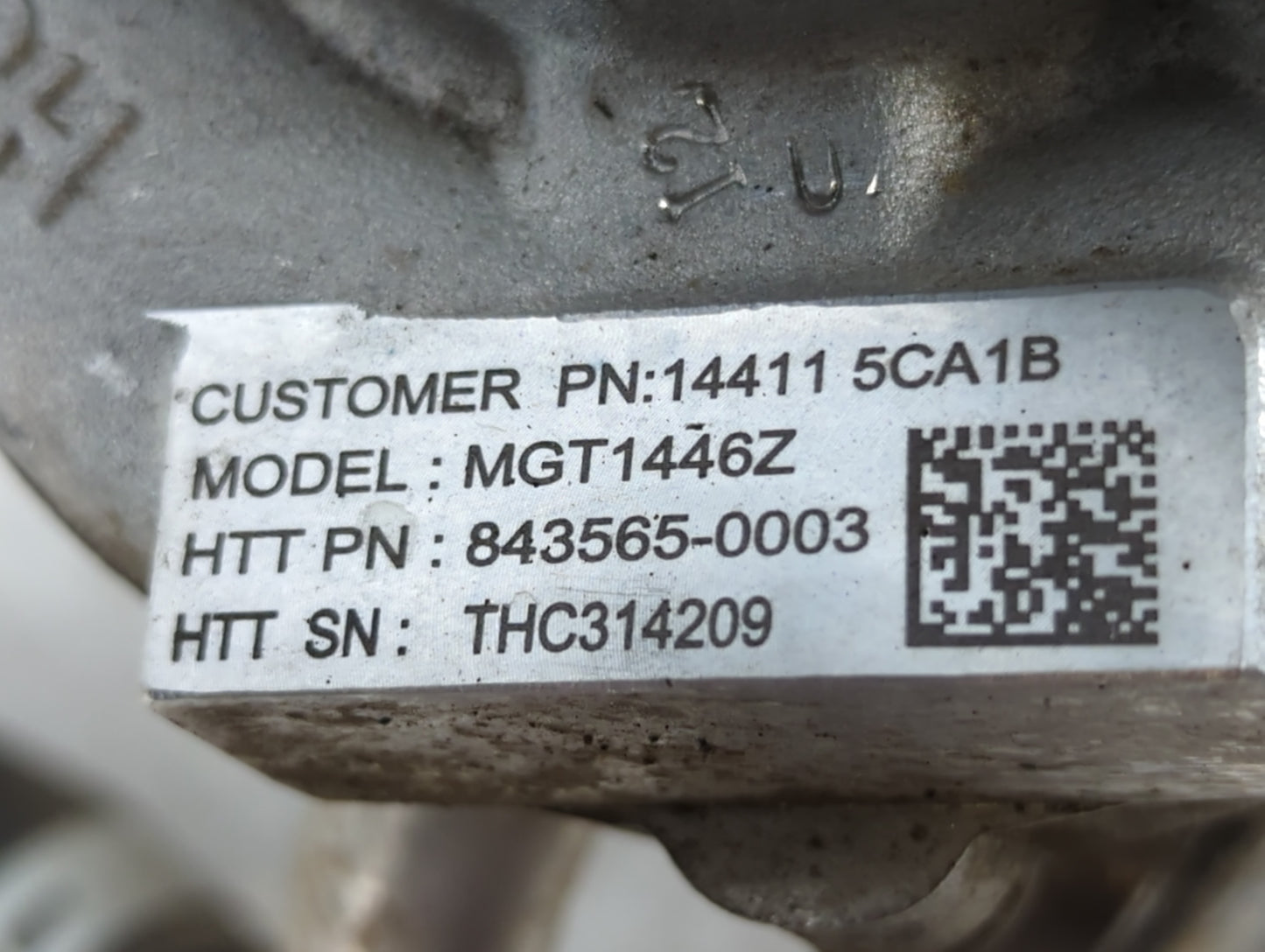 2016 Infiniti Q50 Turbocharger Turbo Charger Super Charger Supercharger - Oemusedautoparts1.com