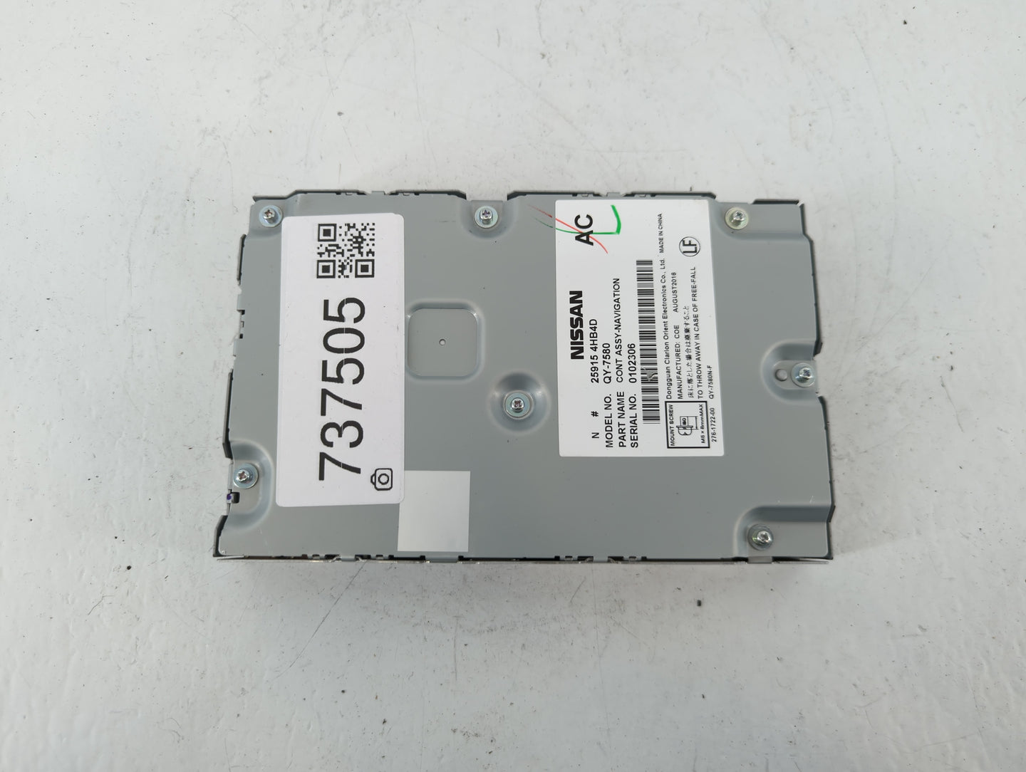 2014-2018 Infiniti Q50 Radio AM FM Cd Player Receiver Replacement P/N:25915 4HB4D Fits Fits 2014 2015 2016 2017 2018 OEM Use
